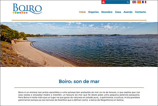 Web de Turismo del Ayuntamiento de Boiro